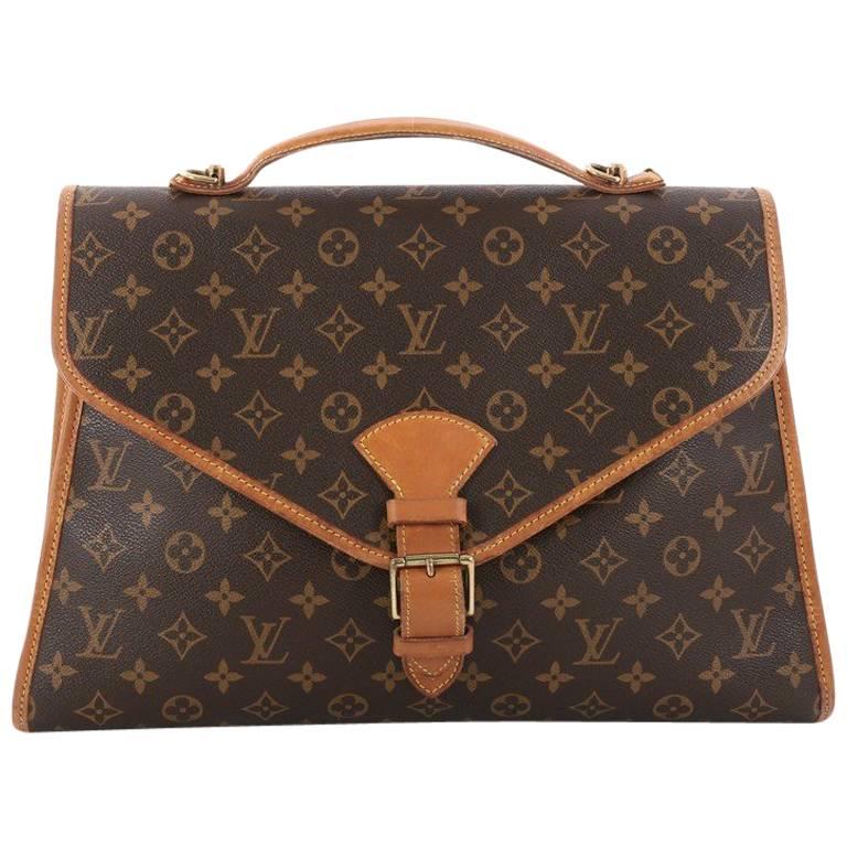 Louis Vuitton Vintage Brown Monogram Beverly Briefcase MM