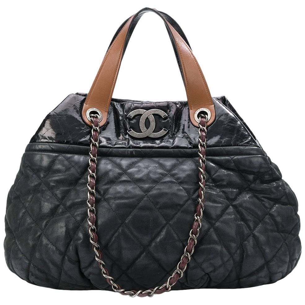 Chanel Black Coco Cocoon Tote Bag 