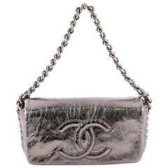 Chanel Timeless Chain Around Flap Bag Metallic Aged Calfskin Small