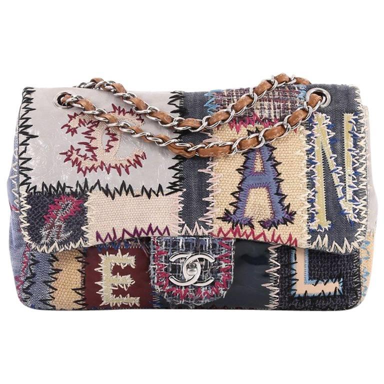Chanel Multicolor Patchwork Jumbo Flap Bag 