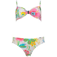 Retro 1999 Tom Ford for Gucci Pink Floral Bikini 