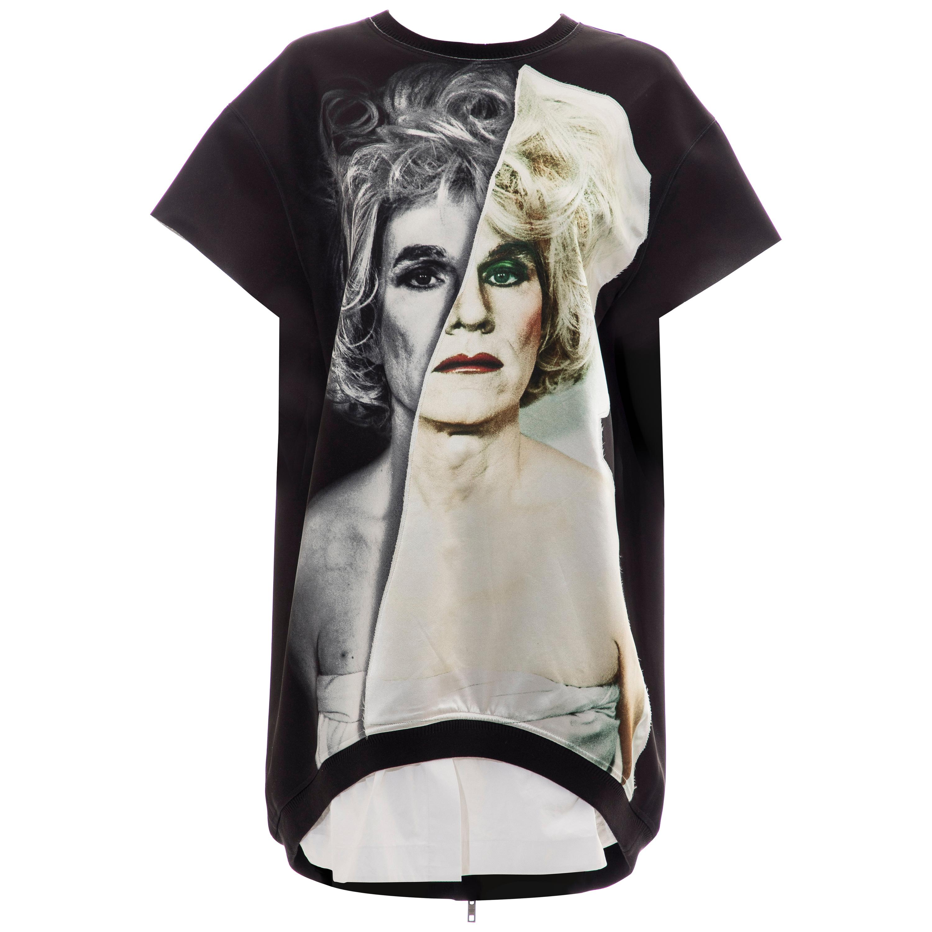 Christopher Makos For Ports 1961 Andy Warhol Altered Images Black Mini Dress,  For Sale