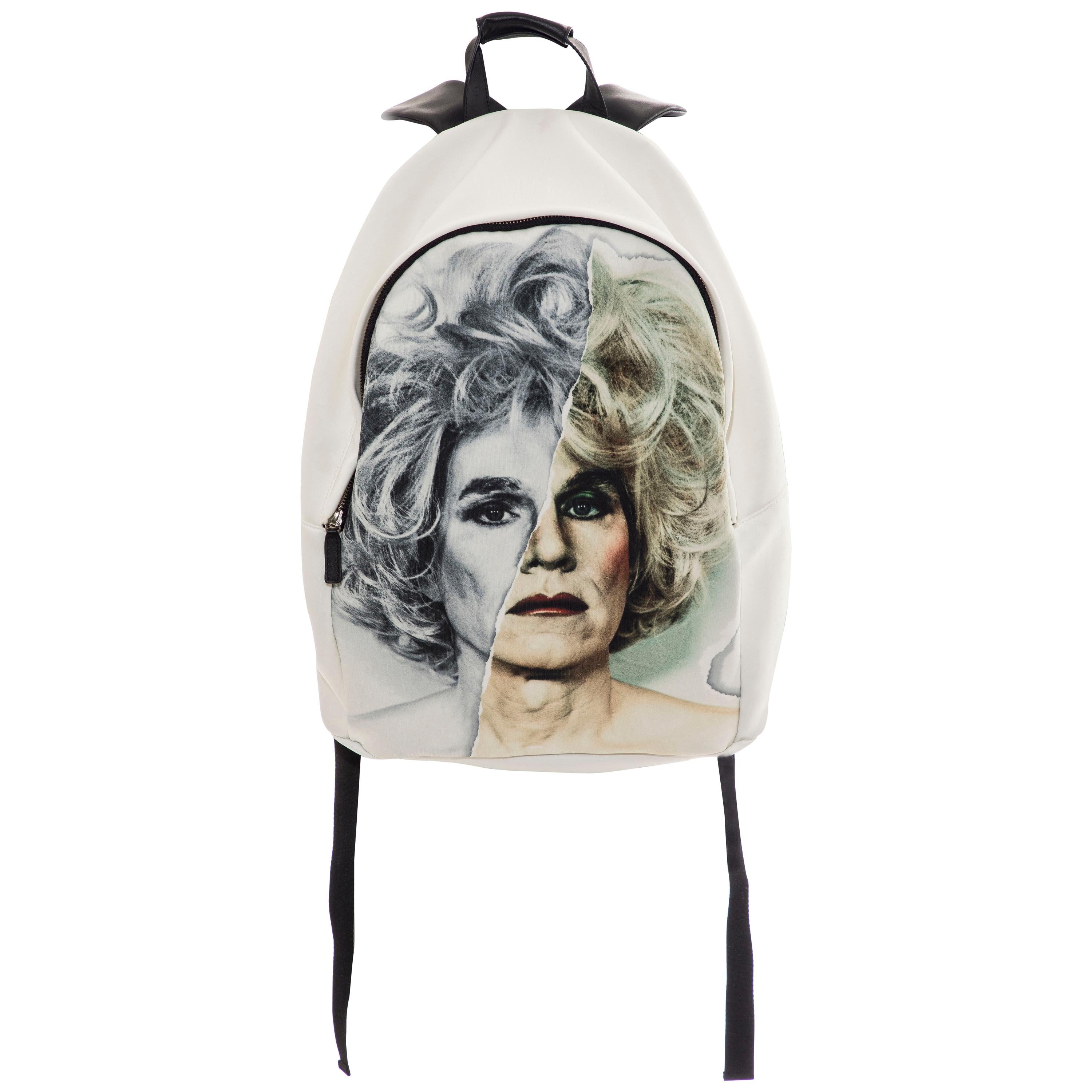 Christopher Makos For Ports 1961 Andy Warhol Altered Images Neoprene Backpack For Sale