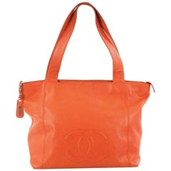 Chanel Vintage CC Zip Tote Caviar Medium