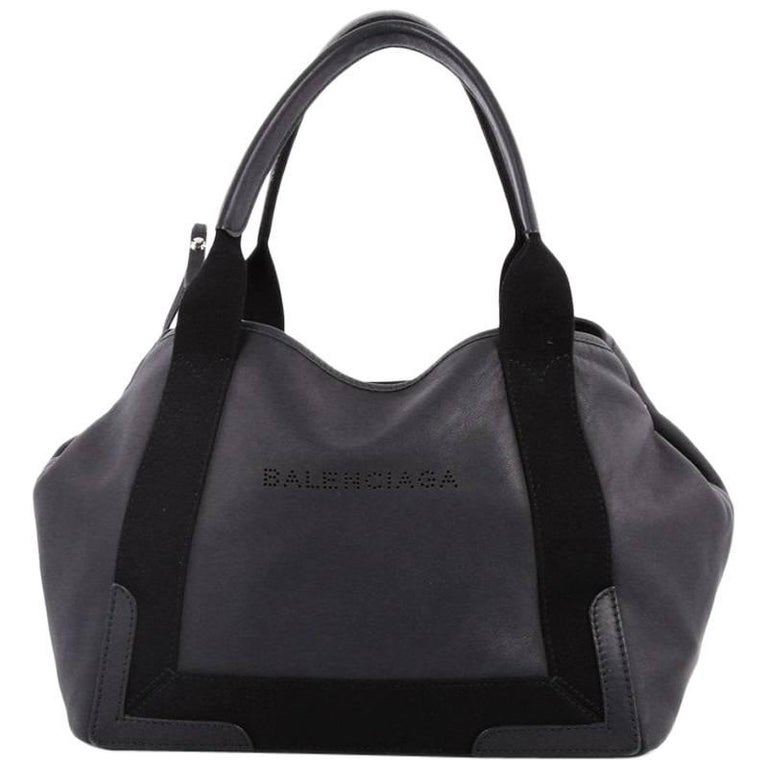 balenciaga cabas leather