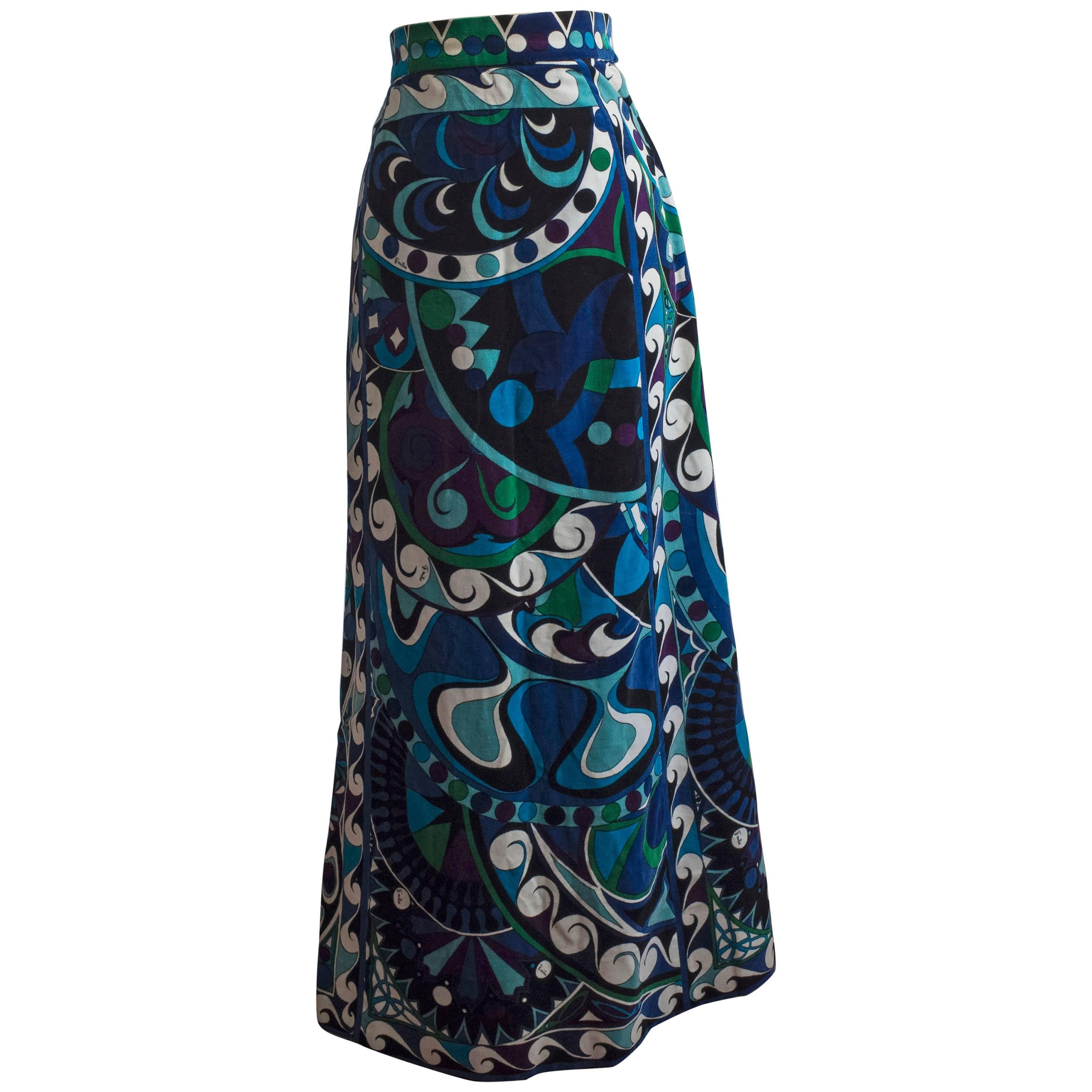 1960s Emilio Pucci Skirt  For Sale