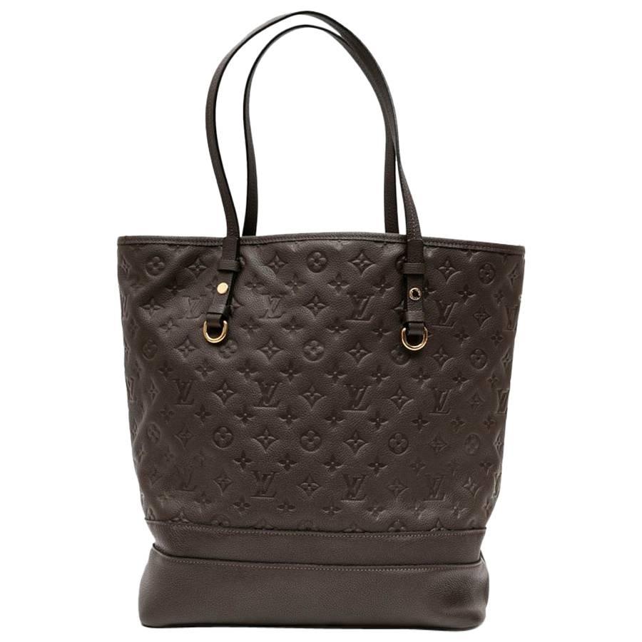 LOUIS VUITTON 'Citadine' Tote Bag in Brown Leather