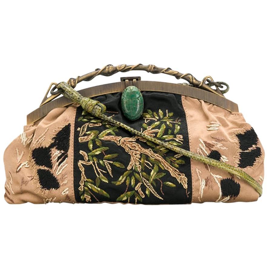 Valentino Evening Embroidered Beatle Bag