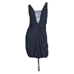 John Galliano for Christian Dior Silk Dress with Buckle Straps