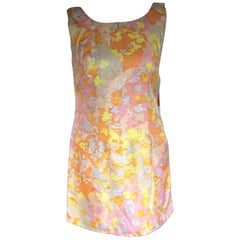 Alan Saville sleeveless abstract floral pattern dress