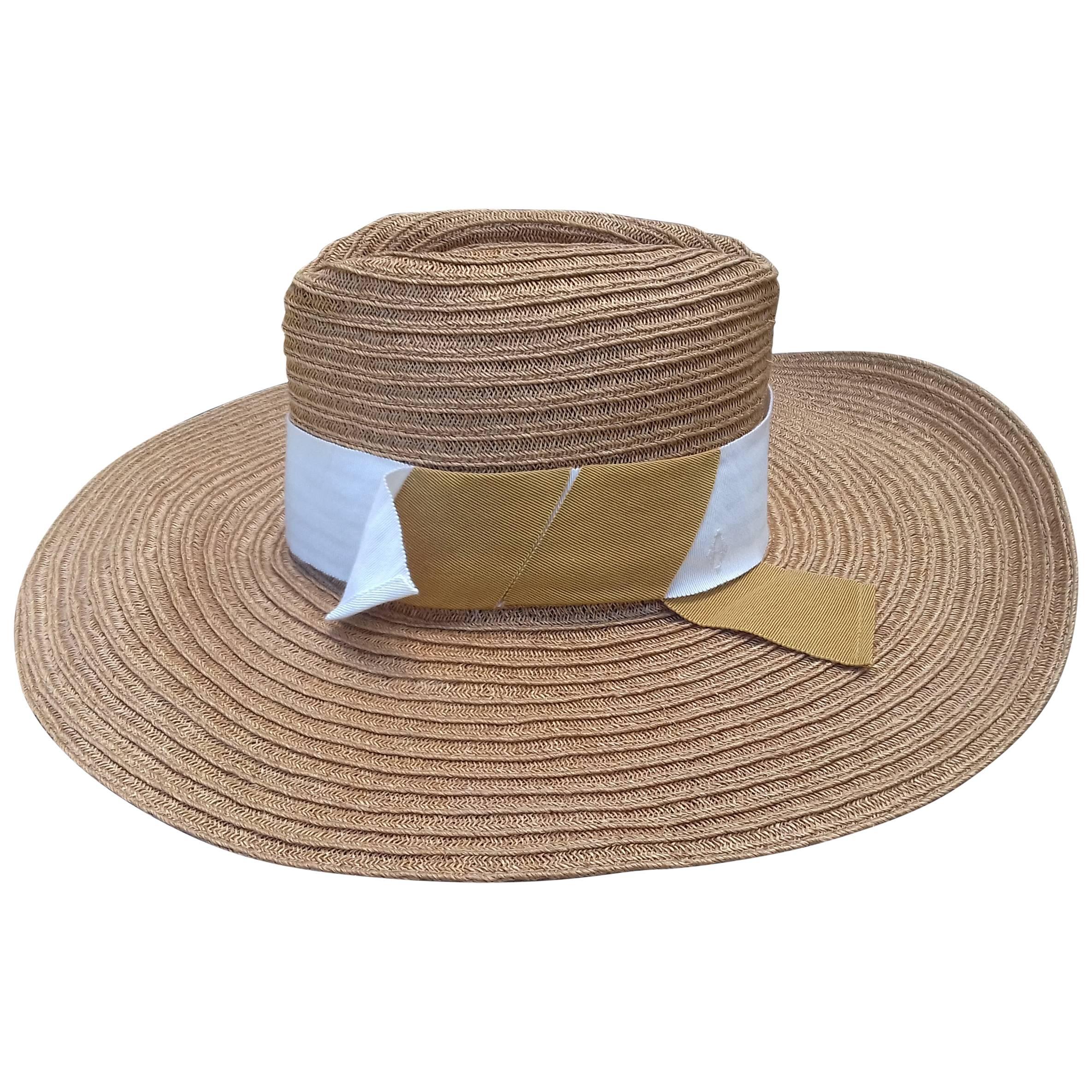 Hermès Sun Hat Summer Hat Panama Hemp Size 56