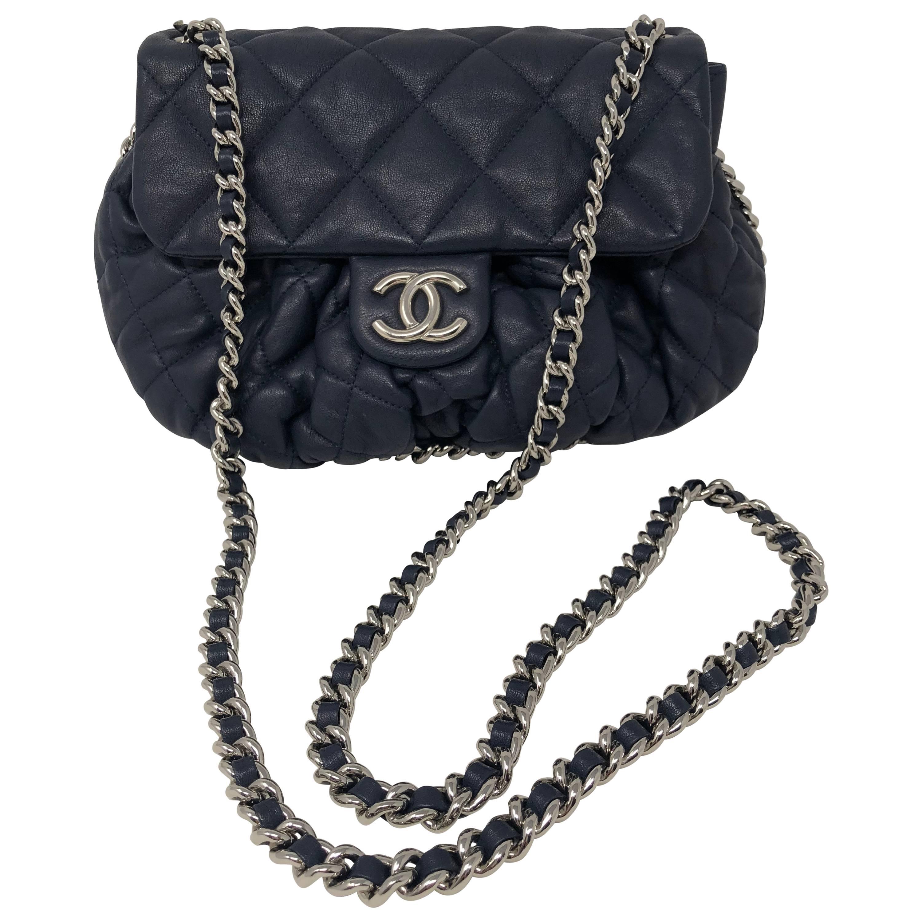 Chanel Chain Around Navy Medium - Designer WishBags