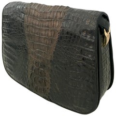 20th Century Classic Two-Tone Crocodile Hanbag By. K.C.H.