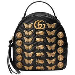 Gucci GG Marmont Animal Studs Leather Backpack