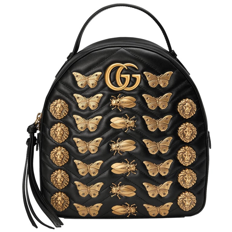 Gucci GG Marmont Animal Studs Leather Backpack at 1stDibs gucci