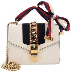 Gucci Sylvie Chain Shoulder Bag Leather Mini