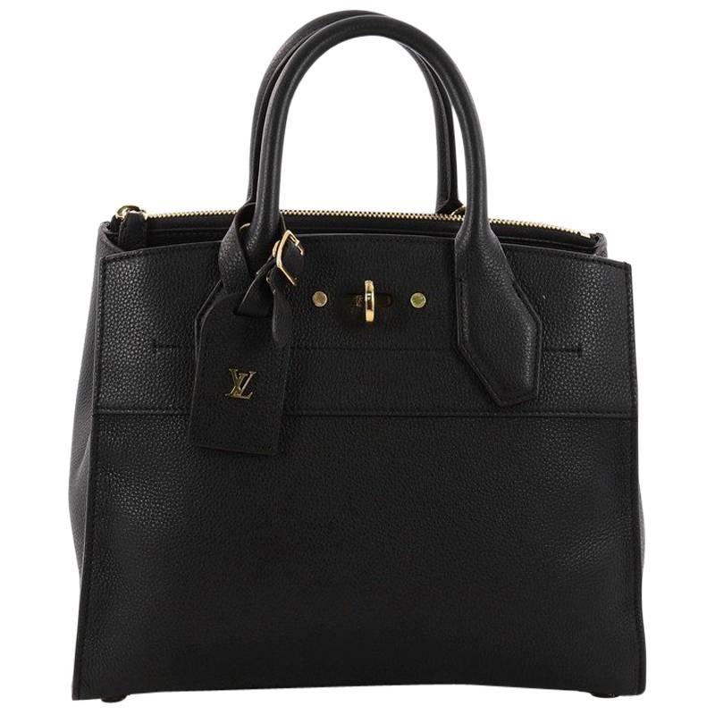 Louis Vuitton City Steamer Leather PM Handbag 