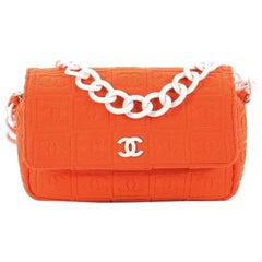 Chanel Sport Line Resin Camera Flap Bag Terry Cloth Medium