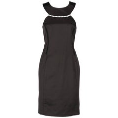 Givenchy Black Silk Vintage Midi Dress, 2000s