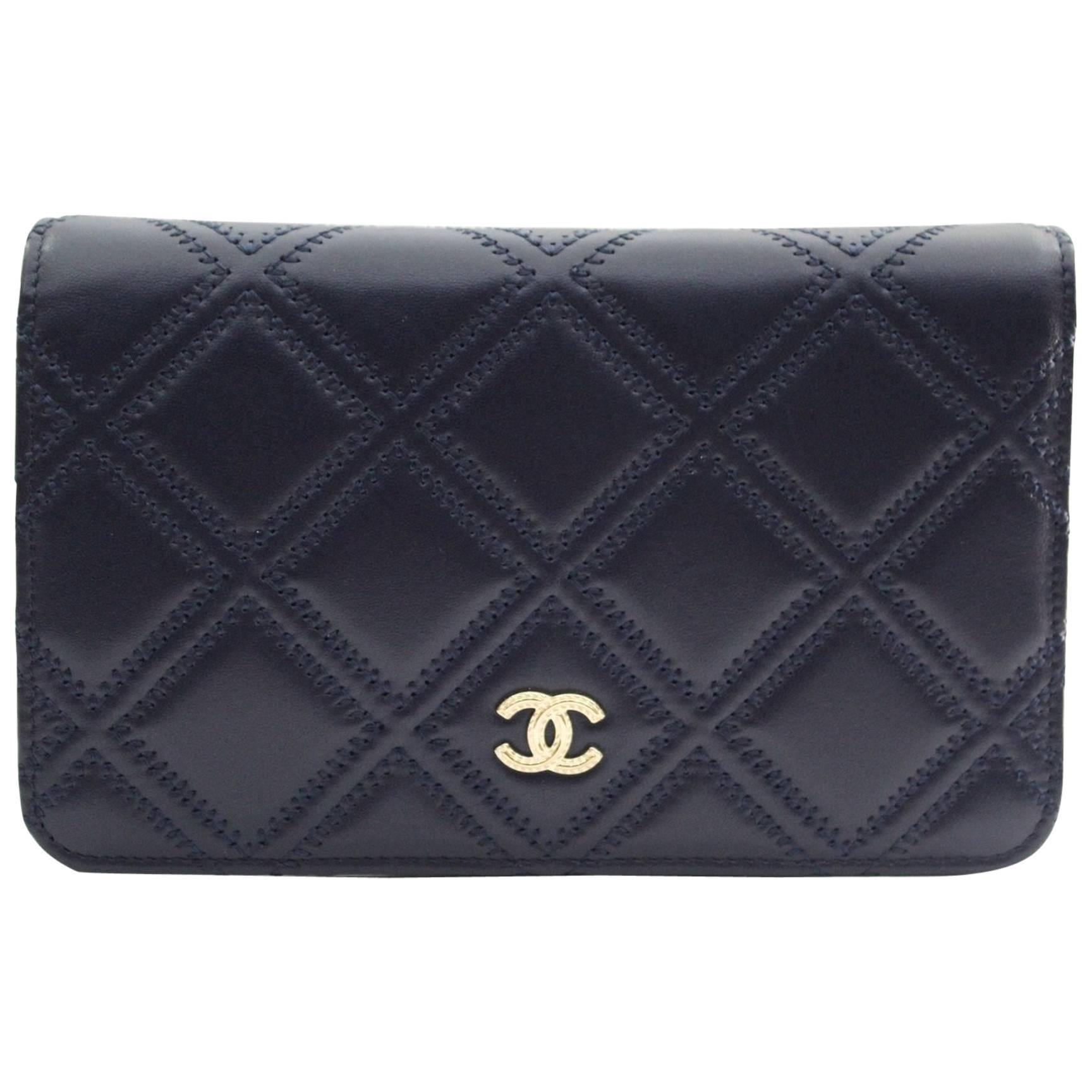 Chanel Blue Leather Crossbody/Shoulder Flap Bag