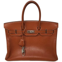 Hermes Potiron Orange Birkin 35 Tasche