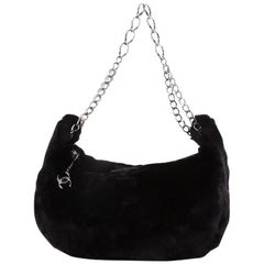 Chanel Chain Link Strap Hobo Fur Large