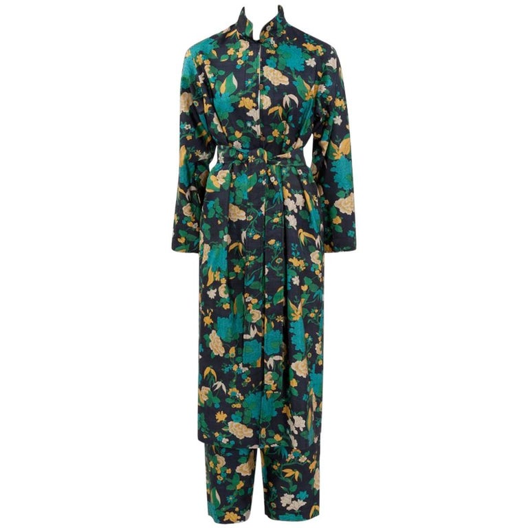 Yves Saint Laurent Tunic and Pants Silk Ensemble For Sale at 1stdibs