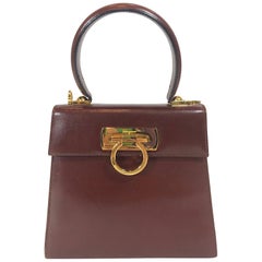 Salvatore Ferragamo Leather Gancini Bag