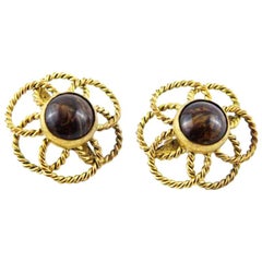 Vintage YSL Collector by Roger Scemama Flowers Earrings 1966
