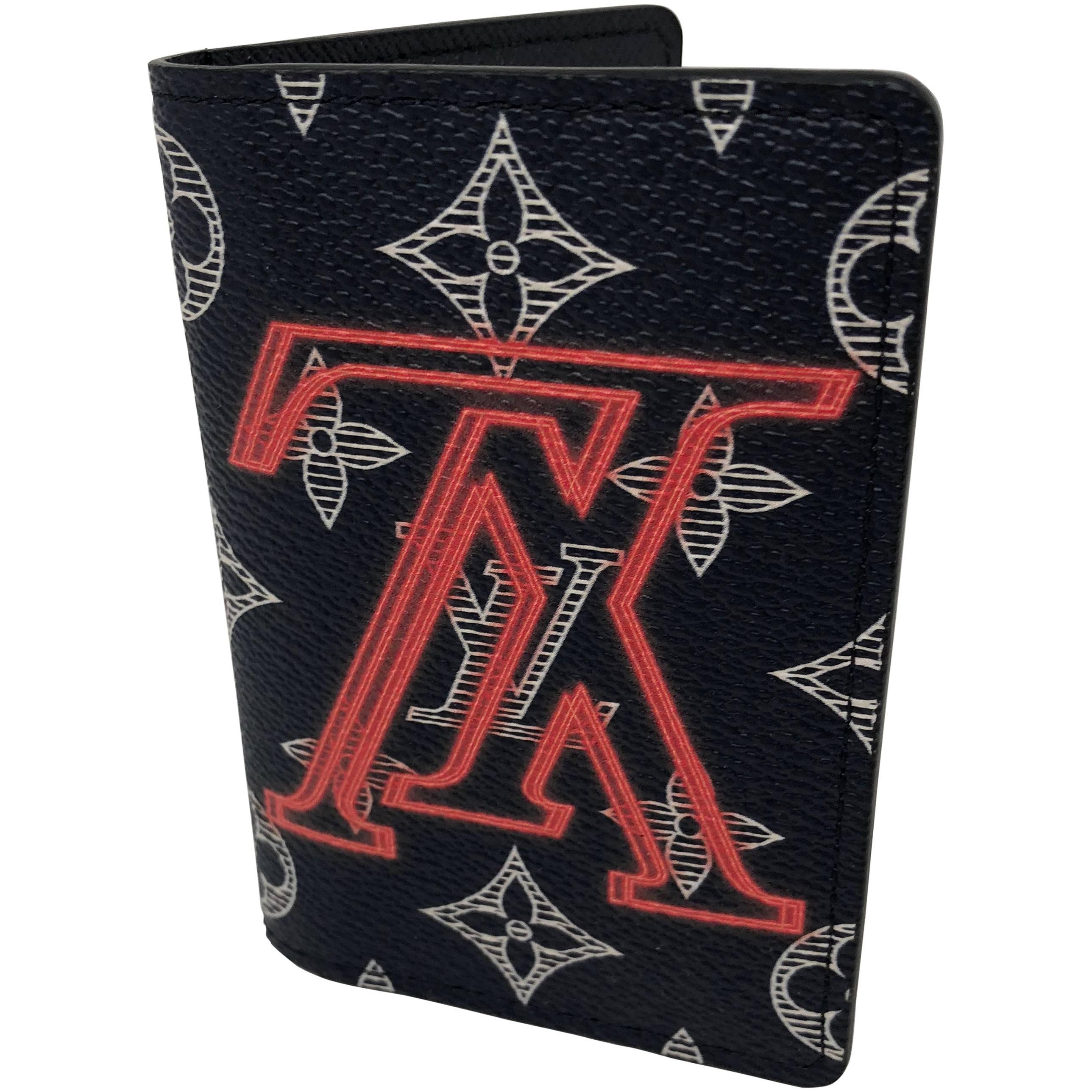 Louis Vuitton Upside Down Monogram Ink Canvas Pocket Organizer Wallet 