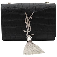 Yves Saint Laurent Kate Small Crocodile Print Leather 