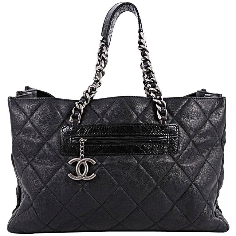  Chanel Coco Casual Tote Quilted Caviar Large