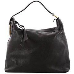 Gucci Twill Hobo Leather