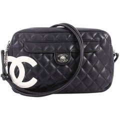 Chanel Cambon Camera Bag Quilted Leather 