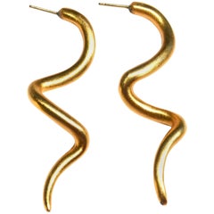 Vintage 80s Vermeil Earrings