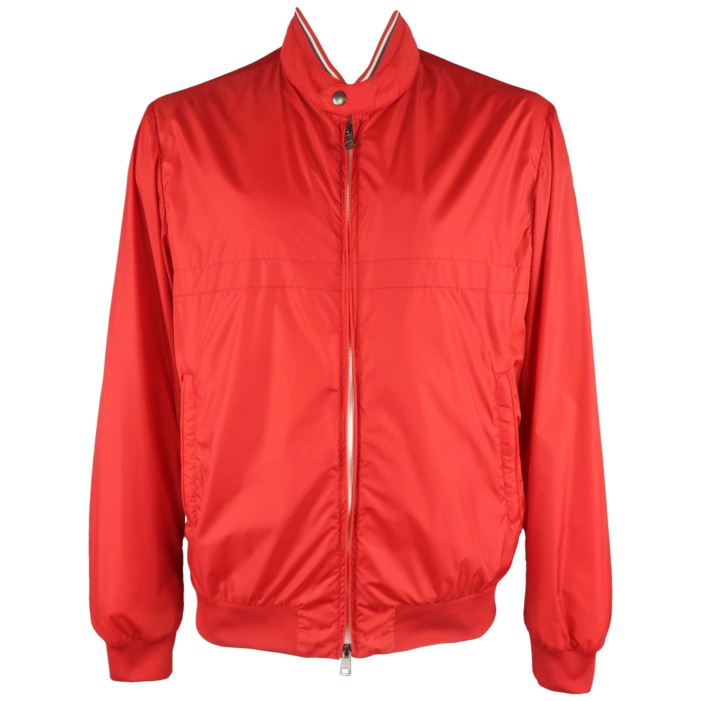 moncler red windbreaker moncler red windbreaker