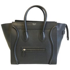 Celine Mini Luggage in black with silver hardware