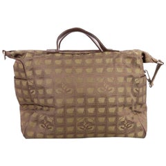  Chanel Travel Line Duffle Bag Nylon Medium 