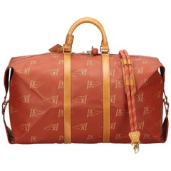 Louis Vuitton Red LV Cup Boston Bag, 1995 