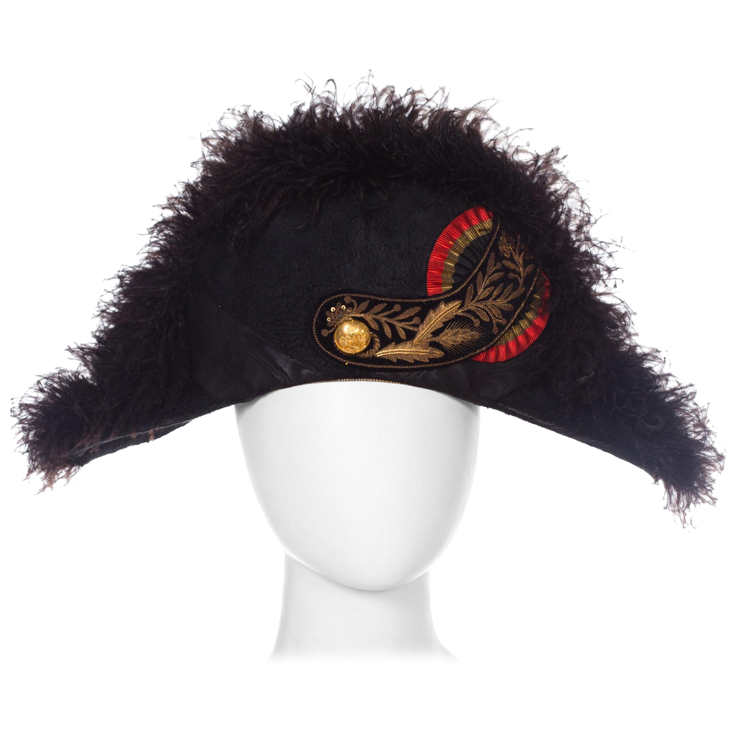 Regal Antique European Formal Military Bicorn Hat