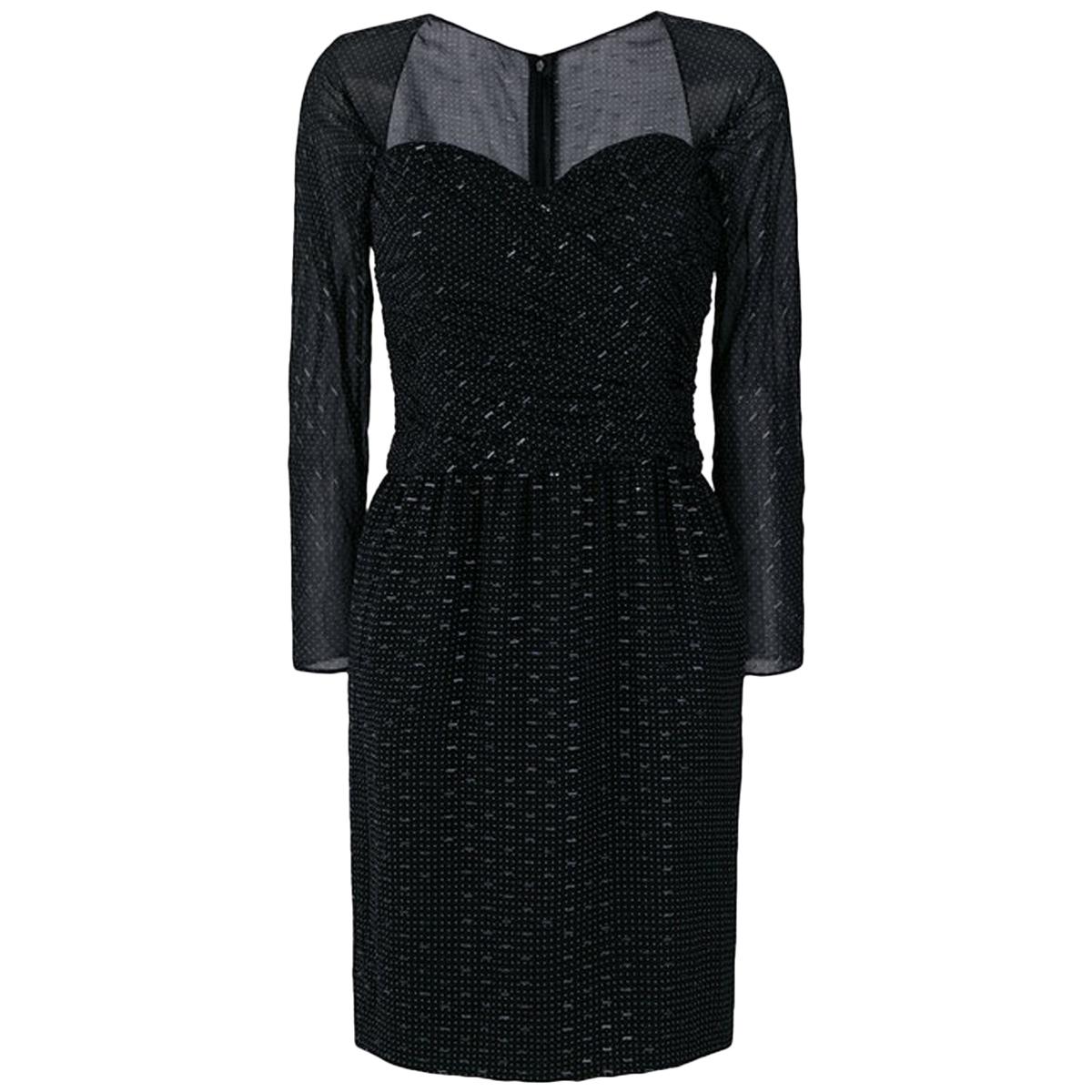 Christian Dior Black Evening Dress For Sale at 1stDibs | christian dior ...