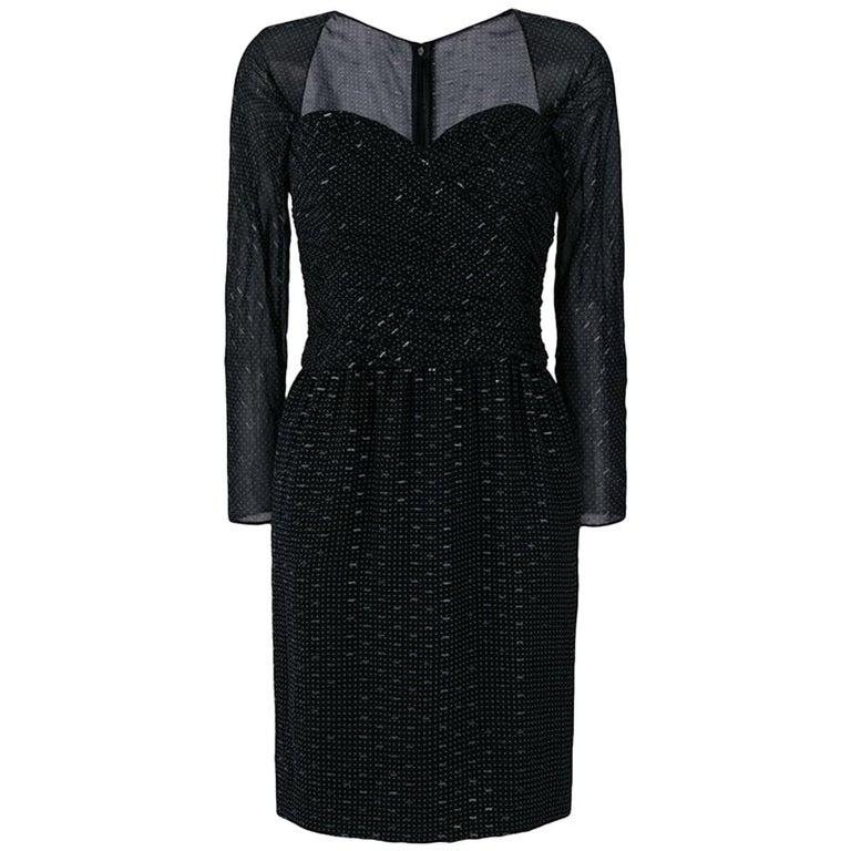 Christian Dior Black Evening Dress For Sale at 1stDibs | christian dior