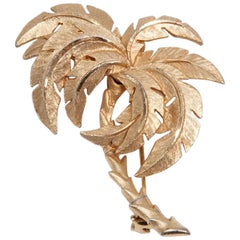 Vintage Palm Tree Brooch