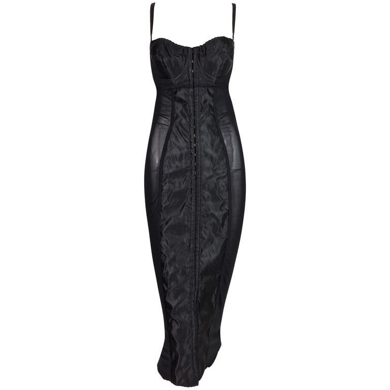 Robe Archive Dolce & Gabbana Printemps 1997 - Bustier Dentelle, Taille S - Occasion Très Bon état