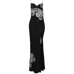 Vintage John Galliano for Christian Dior Silk & Sequin Embellished Gown
