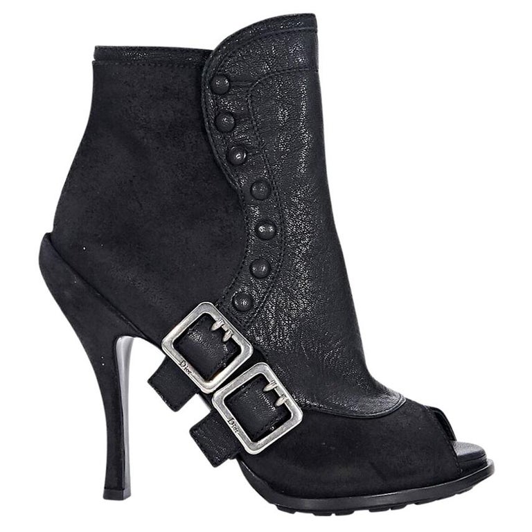 dior boots black