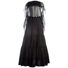 Margiela black maxi dress made from vintage petticoats, S / S 2003