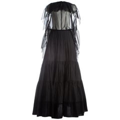 Margiela black maxi dress made from vintage petticoats, S / S 2003 