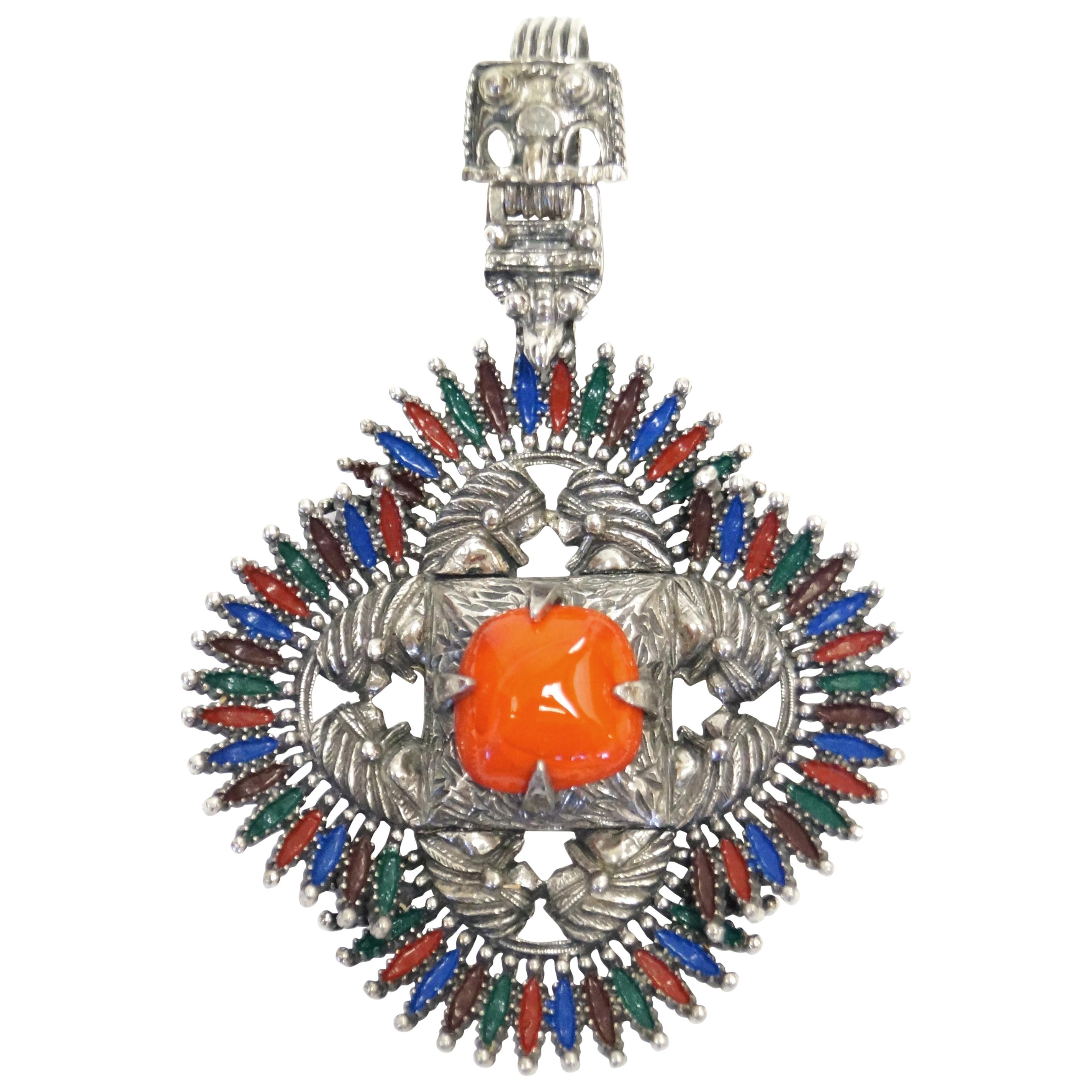 Iconic 1970s VRBA Castlecliff Necklace Pendant For Sale