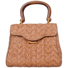 Dana Italian Woven Leather Day Bag